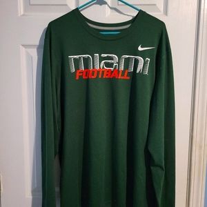 Miami University football Nike long sleeve shirt